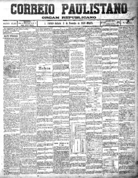 Correio paulistano [jornal], [s/n]. São Paulo-SP, 06 fev. 1897.