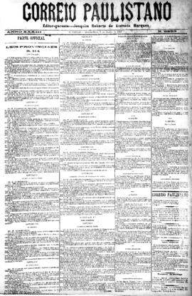 Correio paulistano [jornal], [s/n]. São Paulo-SP, 09 jun. 1887.