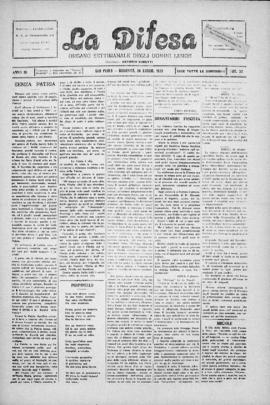 La Difesa [jornal], a. 3, n. 30. São Paulo-SP, 26 jul. 1925.