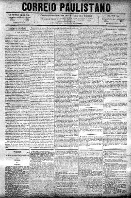 Correio paulistano [jornal], [s/n]. São Paulo-SP, 19 jul. 1882.