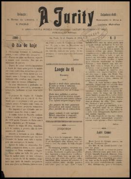 A Jurity [jornal], a. 1, n. 2. São Paulo-SP, 12 out. 1904.