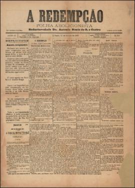A Redempção [jornal], a. 2, n. 104. São Paulo-SP, 15 jan. 1888.