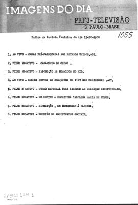 TV Tupi [emissora]. Revista Feminina [programa]. Roteiro [televisivo], 15 dez. 1960.