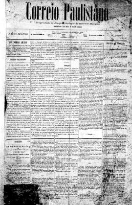 Correio paulistano [jornal], [s/n]. São Paulo-SP, 12 fev. 1881.