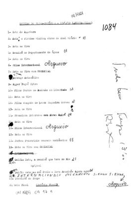 TV Tupi [emissora]. Ultra Notícias [programa]. Roteiro [televisivo], 17 abr. 1969.