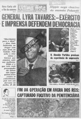 Última Hora [jornal]. Rio de Janeiro-RJ, 19 ago. 1969 [ed. matutina].