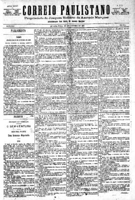 Correio paulistano [jornal], [s/n]. São Paulo-SP, 27 out. 1880.