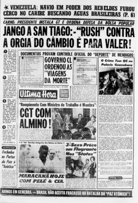 Última Hora [jornal]. Rio de Janeiro-RJ, 16 fev. 1963 [ed. vespertina].