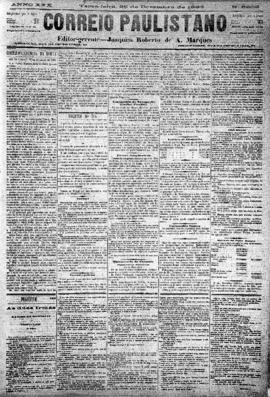 Correio paulistano [jornal], [s/n]. São Paulo-SP, 25 dez. 1883.