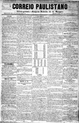 Correio paulistano [jornal], [s/n]. São Paulo-SP, 07 nov. 1882.