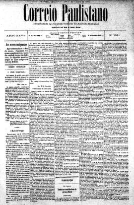 Correio paulistano [jornal], [s/n]. São Paulo-SP, 29 dez. 1881.