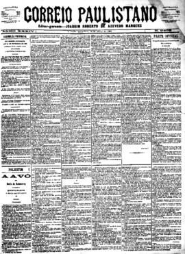 Correio paulistano [jornal], [s/n]. São Paulo-SP, 16 mar. 1888.