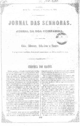 O Jornal das senhoras [jornal], a. 4, t. 7, [s/n]. Rio de Janeiro-RJ, 01 jul. 1855.