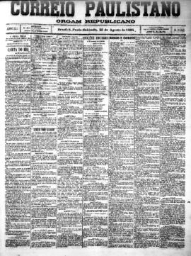 Correio paulistano [jornal], [s/n]. São Paulo-SP, 25 ago. 1894.