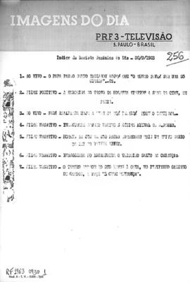 TV Tupi [emissora]. Revista Feminina [programa]. Roteiro [televisivo], 30 set. 1963.