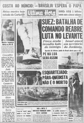 Última Hora [jornal]. Rio de Janeiro-RJ, 24 jun. 1969 [ed. matutina].