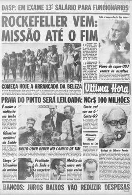 Última Hora [jornal]. Rio de Janeiro-RJ, 03 jun. 1969 [ed. vespertina].