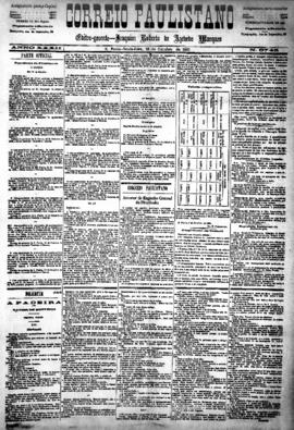 Correio paulistano [jornal], [s/n]. São Paulo-SP, 16 out. 1885.