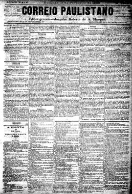 Correio paulistano [jornal], [s/n]. São Paulo-SP, 11 fev. 1883.