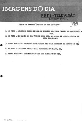 TV Tupi [emissora]. Revista Feminina [programa]. Roteiro [televisivo], 15 jun. 1960.
