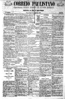 Correio paulistano [jornal], [s/n]. São Paulo-SP, 27 abr. 1880.