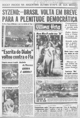 Última Hora [jornal]. Rio de Janeiro-RJ, 30 jun. 1969 [ed. matutina].