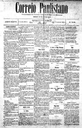 Correio paulistano [jornal], [s/n]. São Paulo-SP, 07 set. 1881.