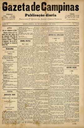 Gazeta de Campinas [jornal], a. 10, n. 1756. Campinas-SP, 24 out. 1879.