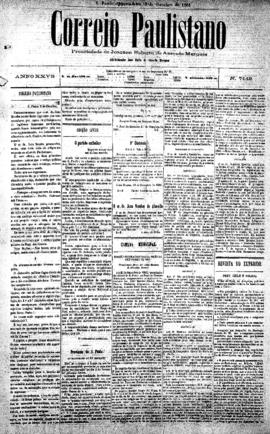 Correio paulistano [jornal], [s/n]. São Paulo-SP, 05 out. 1881.