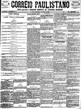 Correio paulistano [jornal], [s/n]. São Paulo-SP, 08 mai. 1888.
