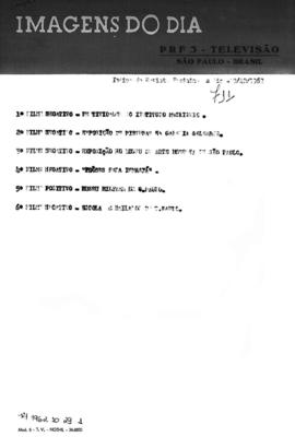 TV Tupi [emissora]. Revista Feminina [programa]. Roteiro [televisivo], 29 out. 1962.