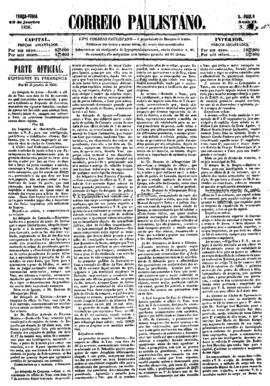 Correio paulistano [jornal], a. 2, n. 359. São Paulo-SP, 29 jan. 1856.