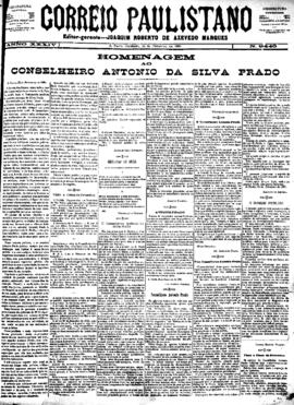 Correio paulistano [jornal], [s/n]. São Paulo-SP, 25 fev. 1888.