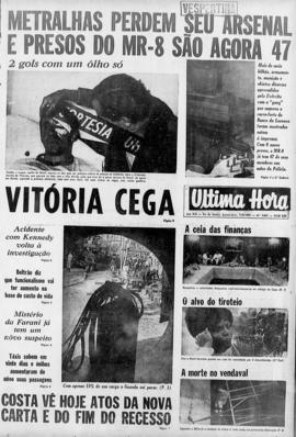 Última Hora [jornal]. Rio de Janeiro-RJ, 07 ago. 1969 [ed. vespertina].