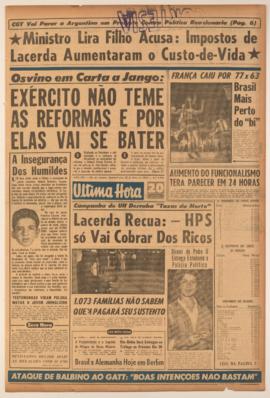 Última Hora [jornal]. Rio de Janeiro-RJ, 22 mai. 1963 [ed. regular].