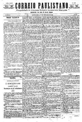 Correio paulistano [jornal], [s/n]. São Paulo-SP, 16 set. 1880.