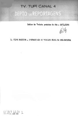 TV Tupi [emissora]. Revista Feminina [programa]. Roteiro [televisivo], 20 nov. 1964.