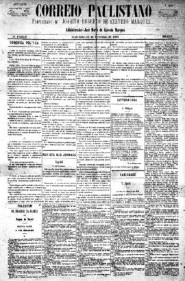 Correio paulistano [jornal], [s/n]. São Paulo-SP, 13 fev. 1880.