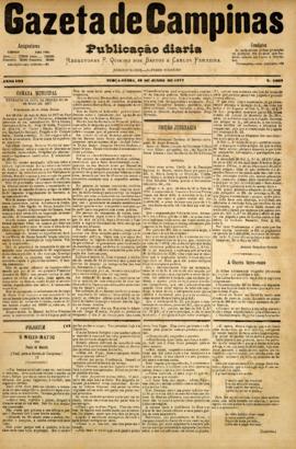 Gazeta de Campinas [jornal], a. 8, n. 1062. Campinas-SP, 19 jun. 1877.