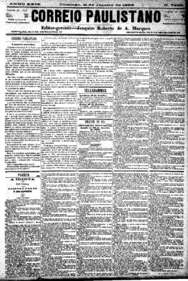 Correio paulistano [jornal], [s/n]. São Paulo-SP, 21 jan. 1883.