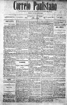 Correio paulistano [jornal], [s/n]. São Paulo-SP, 15 jul. 1881.