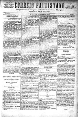 Correio paulistano [jornal], [s/n]. São Paulo-SP, 22 dez. 1880.