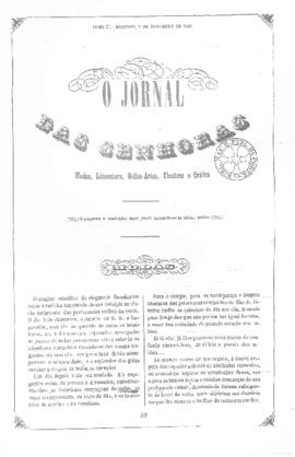 O Jornal das senhoras [jornal], t. 2, [s/n]. Rio de Janeiro-RJ, 05 dez. 1852.