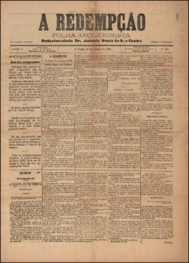 A Redempção [jornal], a. 2, n. 105. São Paulo-SP, 19 jan. 1888.