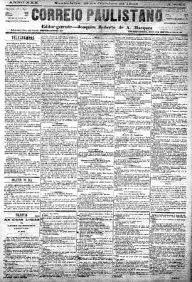 Correio paulistano [jornal], [s/n]. São Paulo-SP, 19 out. 1883.