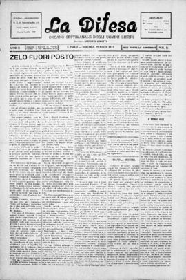 La Difesa [jornal], a. 3, n. 14. São Paulo-SP, 29 mar. 1925.