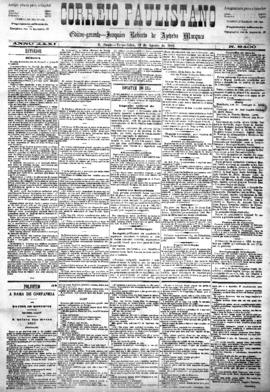 Correio paulistano [jornal], [s/n]. São Paulo-SP, 19 ago. 1884.