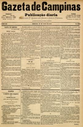 Gazeta de Campinas [jornal], a. 8, n. 1044. Campinas-SP, 27 mai. 1877.