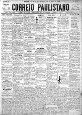 Correio paulistano [jornal], [s/n]. São Paulo-SP, 14 mai. 1890.