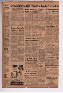 Última Hora [jornal]. Rio de Janeiro-RJ, 09 mar. 1967 [ed. regular].